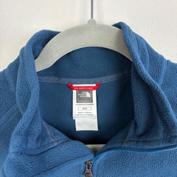 North Face Polartec Fleece Quarter Zip Pullover - Size Medium - Picture 3 of 5
